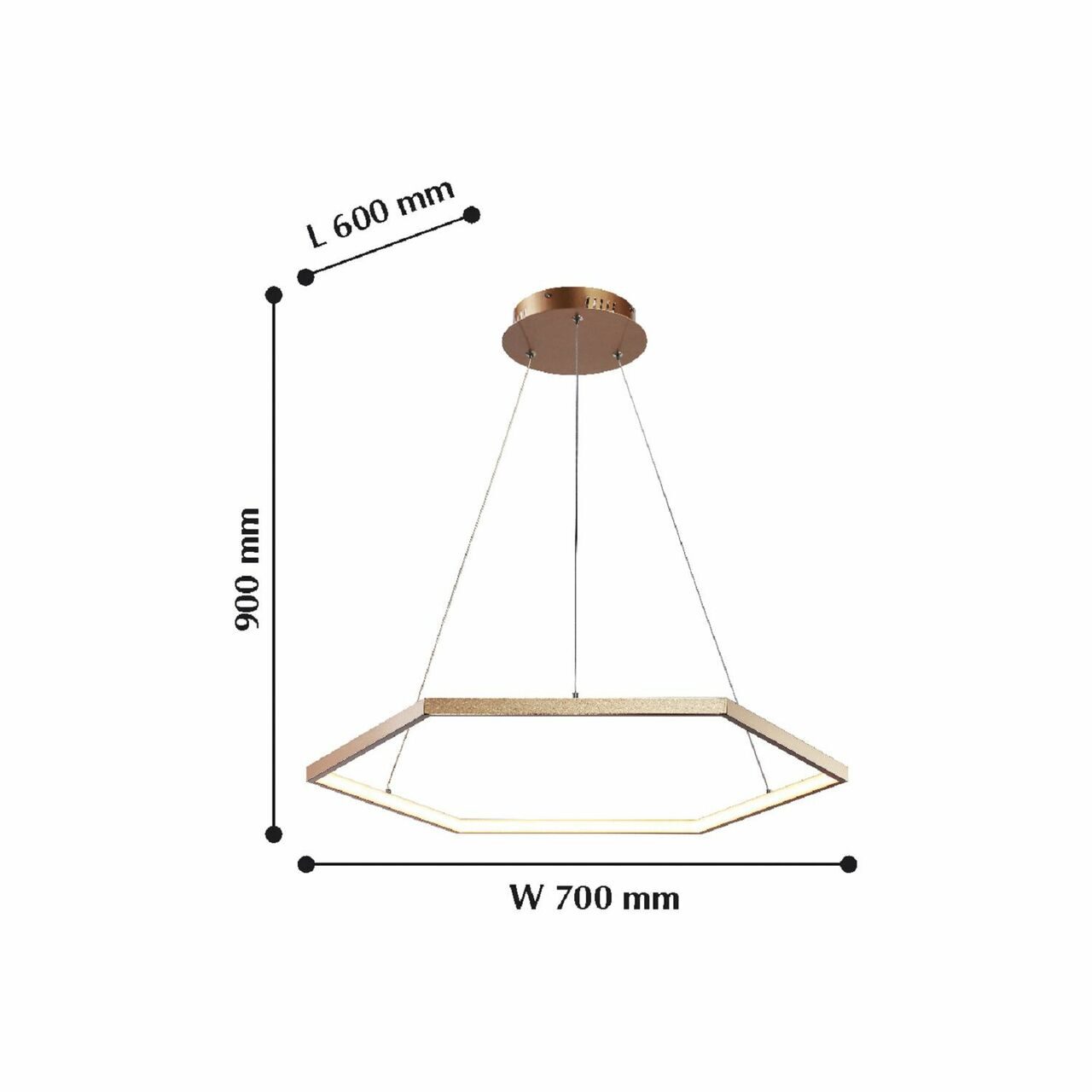 Hexagon L600*W700*H900